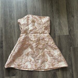 Floral Strapless Dress